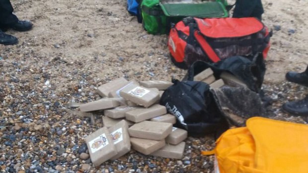 Julian Underhill stumbled across 356kg of cocaine washed up on a beach (National Crime Agency).