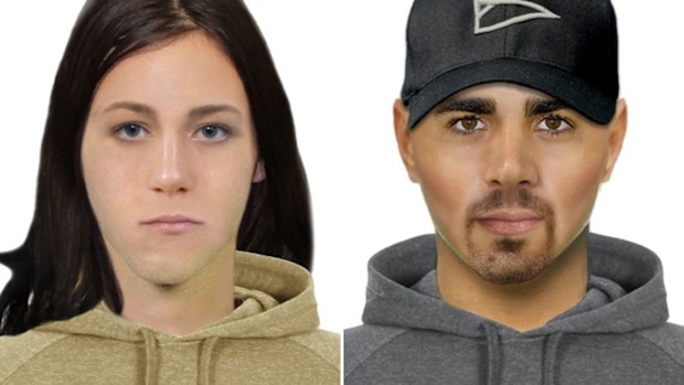 The two suspects in the rave robbery case. (Victoria Police)