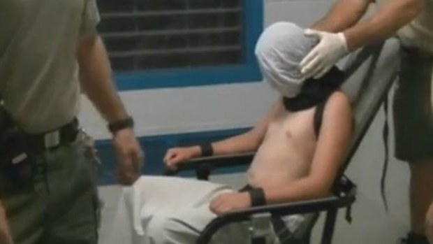 Video and images of Dylan Voller's treatment sparked the commission. (AAP)
