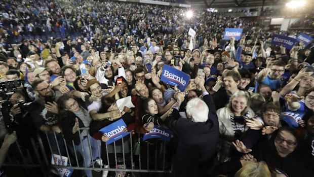 Bernie Sanders is the current frontrunner, and is campaigning against big money in politics.