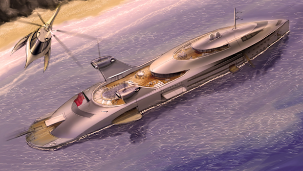 yacht designer Uros Pavasovic has come up with a rather unorthodox way of utilising discarded aircraft while simultaneously pushing the boundaries of superyacht design. 