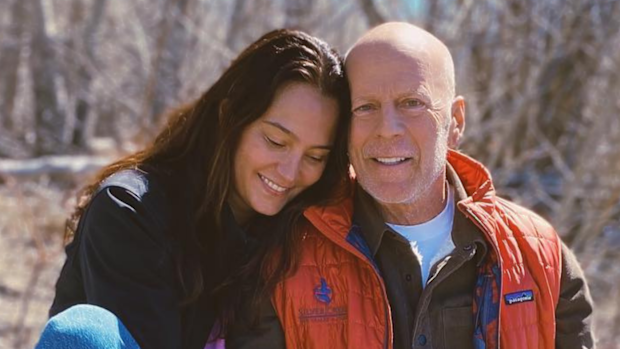 Bruce Willis with wife Emma Heming.Bruce Willis with wife Emma Heming.
