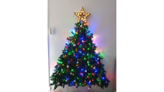 Mum's genius space saving Christmas tree hack
