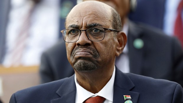 In this July 9, 2018, file photo, Sudan's President Omar al-Bashir attends a ceremony for Turkey's President Recep Tayyip Erdogan, at the Presidential Palace in Ankara, Turkey.