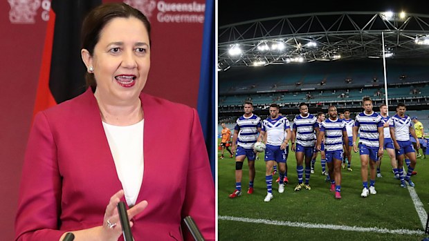 Queensland premier Annastacia Palaszczuk, NRL Round 2
