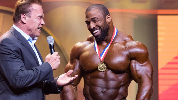 Arnold Schwarzenegger interviews Cedric McMillan 