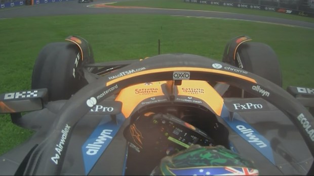 Oscar Piastri ended his chances of a home podium with a mistake late in the Australian Grand Prix.