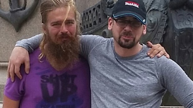 Anton Pilipa with his brother Stefan.