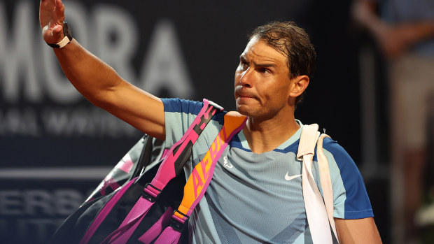 Rafael Nadal is out of the Italian Open after losing in the third round to Denis Shapovalov.