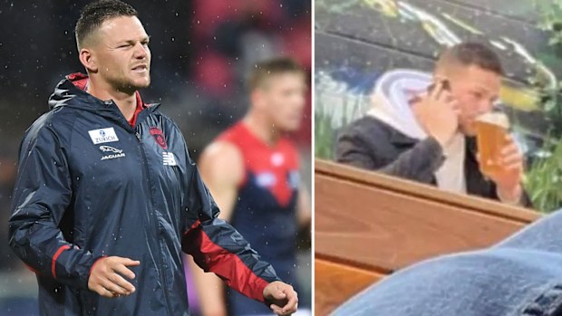 Steven May was caught drinking while injured