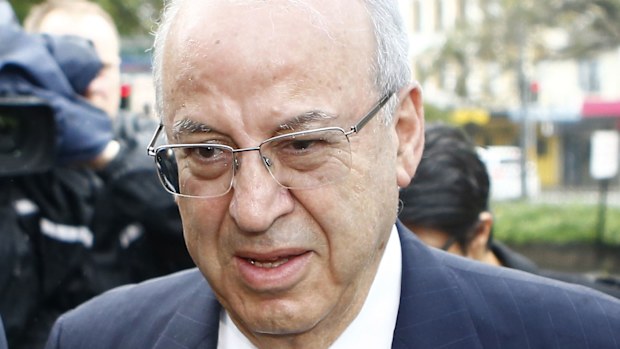 Eddie Obeid pictured outside court before he was sentenced in 2016.
