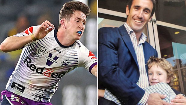 Cooper Johns had a tough introduction to the NRL 