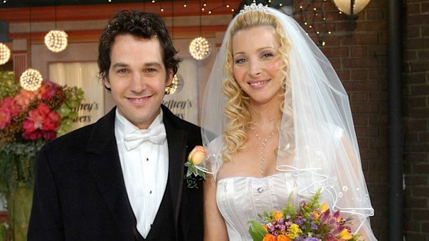 Phoebe Buffay and Mike Hannigan in Friends.