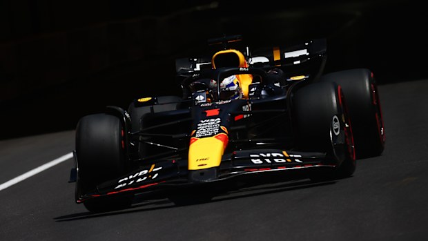 Max Verstappen during qualifying for the Monaco Grand Prix.