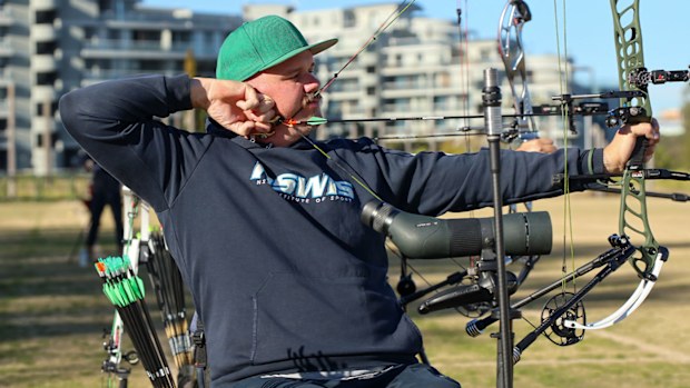 Australian archer Jono Milne honing his craft.