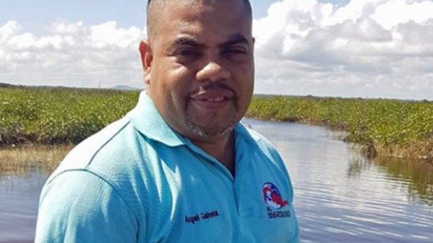 Angel Gahona was broadcasting a Facebook Live video on the streets of the coastal town of Bluefield overnight when a bullet struck him. (Facebook)