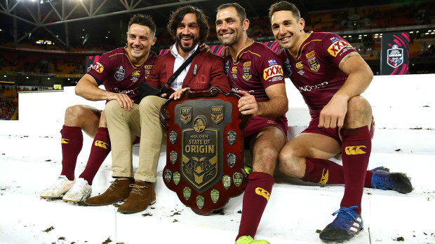 Cooper Cronk, Johnathan Thurston, Cameron Smith and Billy Slater