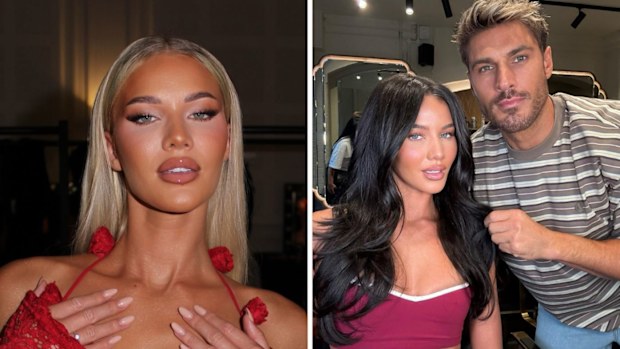 Love Island UK Grace Jackson and celebrity hair stylist Chris Appleton