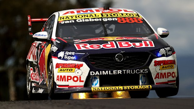Shane van Gisbergen suffered a late tyre failure at the Bathurst 1000.