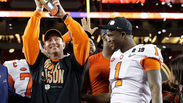 Swinney celebrates winning