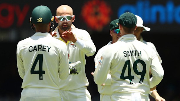 Nathan Lyon and Alex Carey