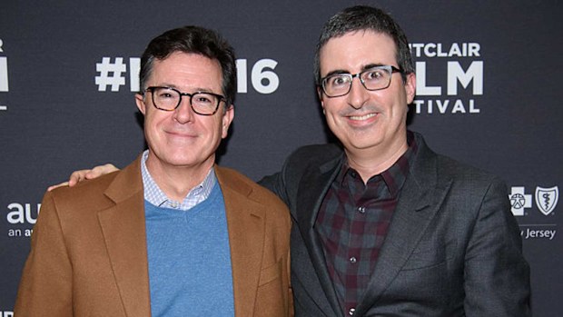 John Oliver confirms Beyonce was photoshopped into Lion King cast photo.