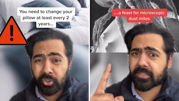 A doctor on TikTok reveals why you should change pillows every two years