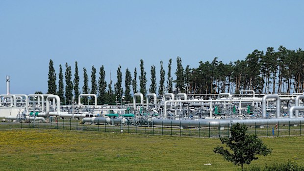 Part of the Nord Stream 1 pipeline, which provides gas from Russia to Germany and into Europe.