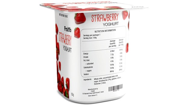Strawberry yoghurt
