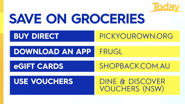 Zahos' tips on how to save on the grocery shop.