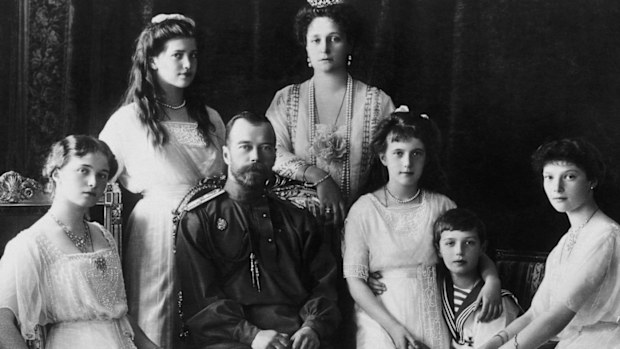 Russian Tsar Nicholas II with Alexei