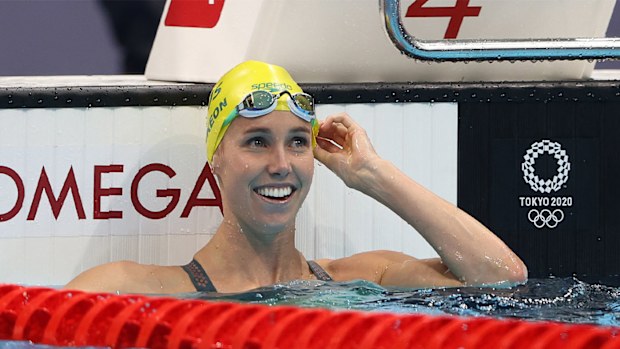 Emma McKeon at the Tokyo Games.