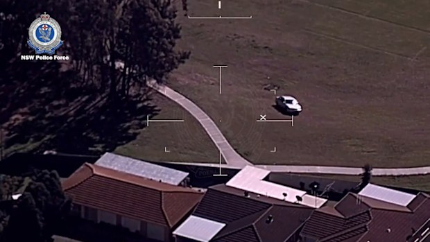 A driver has led police on a chase through Sydney's west, including through public parkland.