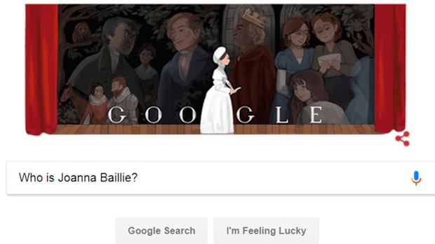 Google Doodle pays tribute to Scottish poet Joanna Baillie 