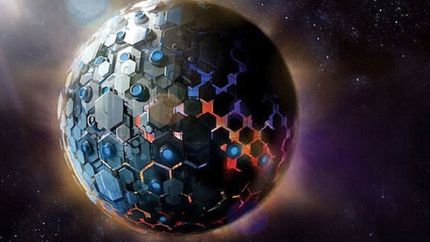 An artist's recreation of a megastructure encircling a star. (Jay Wong/All About Space)