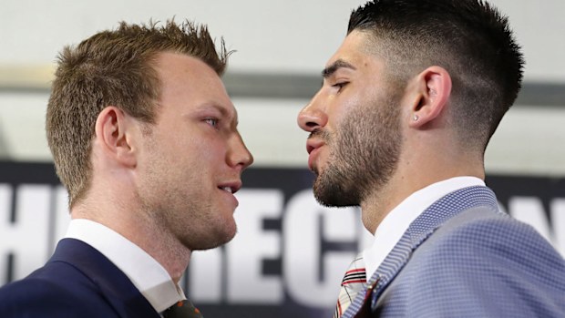 Jeff Horn and Michael Zerafa face off