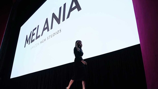 Melania Trump at the premiere of her movie.