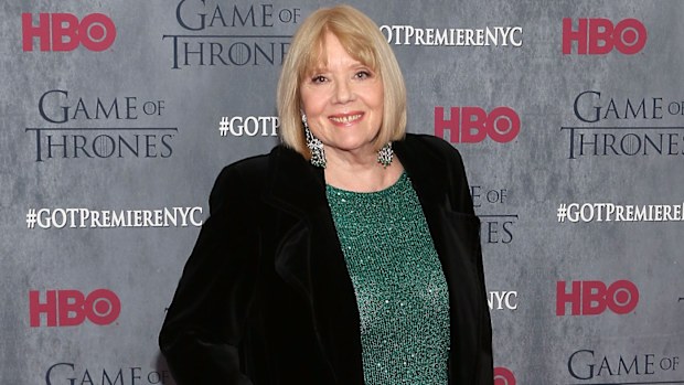 Dame Diana Rigg attends the "Game Of Thrones" Season 4 premiere at Avery Fisher Hall, Lincoln Center on March 18, 2014 in New York City
