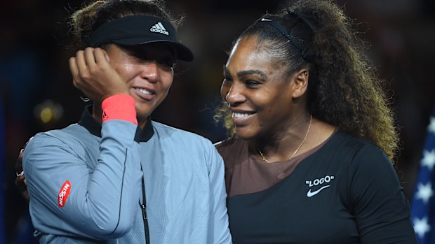 Naomi Osaka and Serena Williams