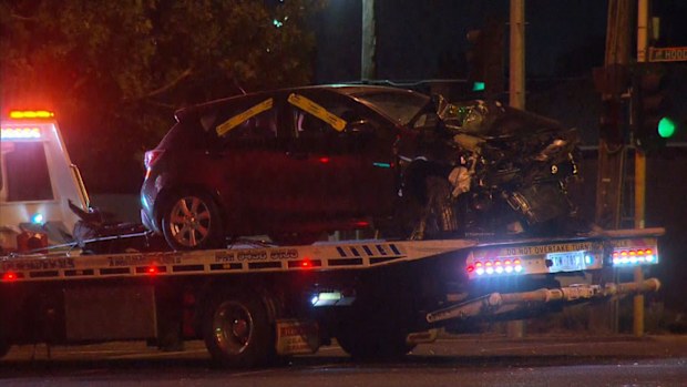 Four vehicles were involved in the crash.