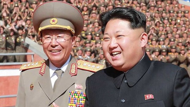 Ri Yong-gil and Kim Jong-Un. (KCNA)
