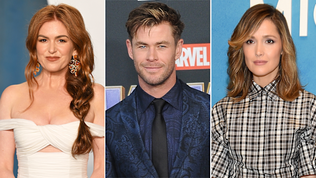 Aussie in Hollywood: Isla Fisher, Chris Hemsworth and Rose Byrne.