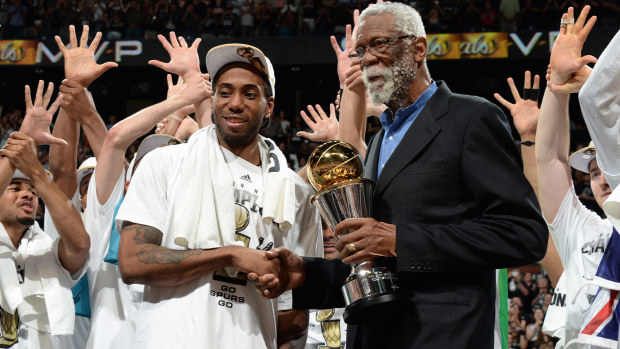 Kawhi Leonard was named the NBA Finals MVP when the Spurs last won the title in 2014