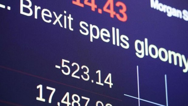British stocks have plunged since the surprise poll decision to leave the EU. (AAP)
