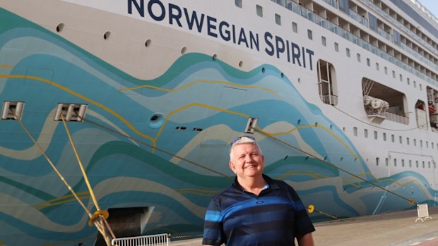 Sydney man Mark Latchford is on board the Norwegian Spirit 