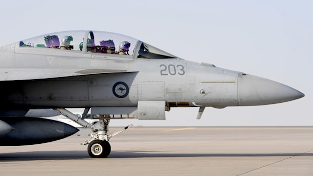 A file photograph of an Australian Super Hornet. (AAP)