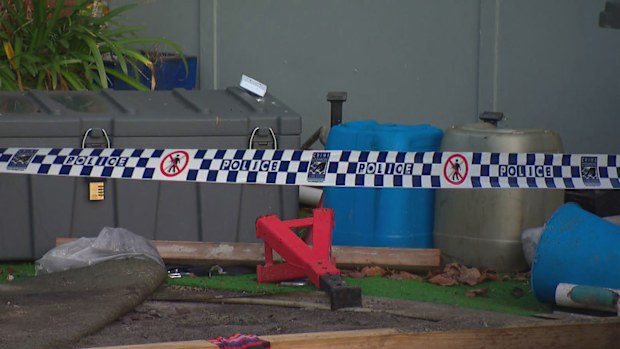 Crime scene at Bexley home.