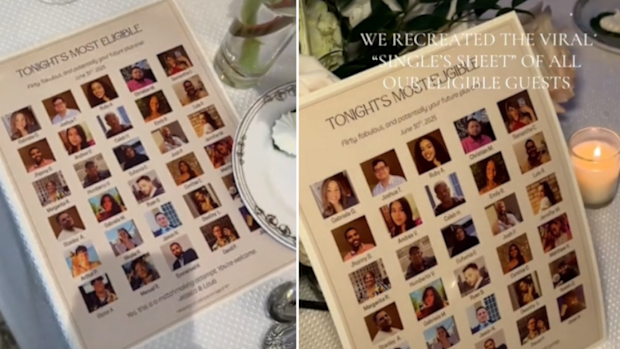 Bride creates single sheet for wedding day and people are divided about it