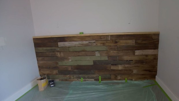 The Block 2022 Sharon Ankor Scott Cam feature wall