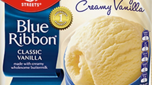 Streets Blue Ribbon ice cream.